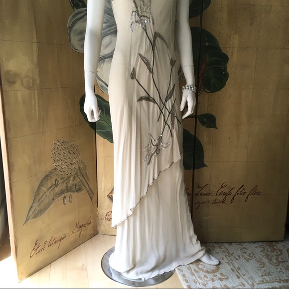 Vintage evening beaded dress - Picture 3 of 13